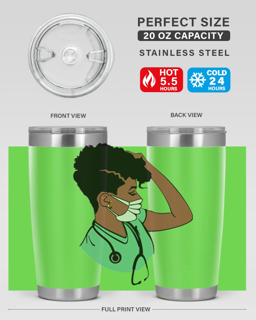 black nurse 2#- women-girls- Tumbler