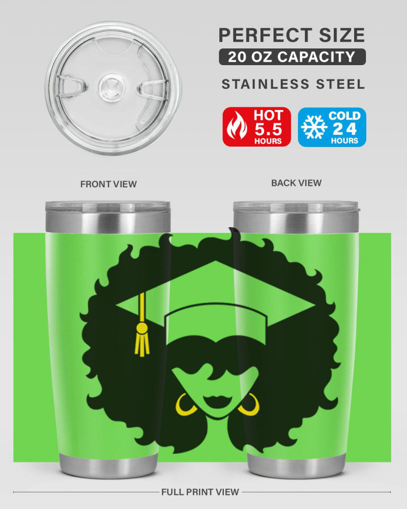 grad black woman 33#- women-girls- Tumbler