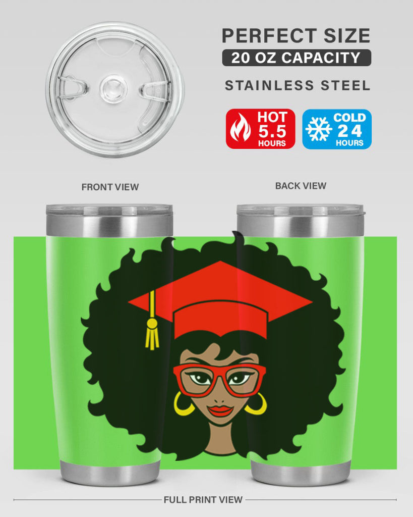 graduation black woman 32#- women-girls- Tumbler