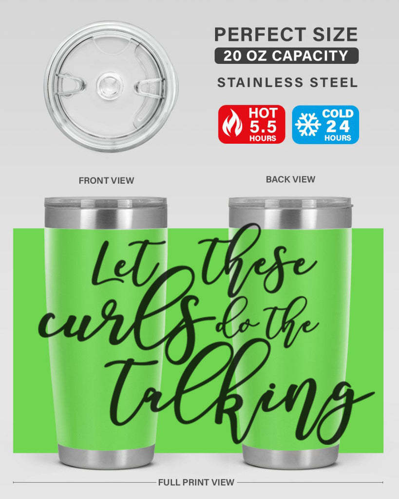 let these curls do the talking Style 26#- women-girls- Tumbler
