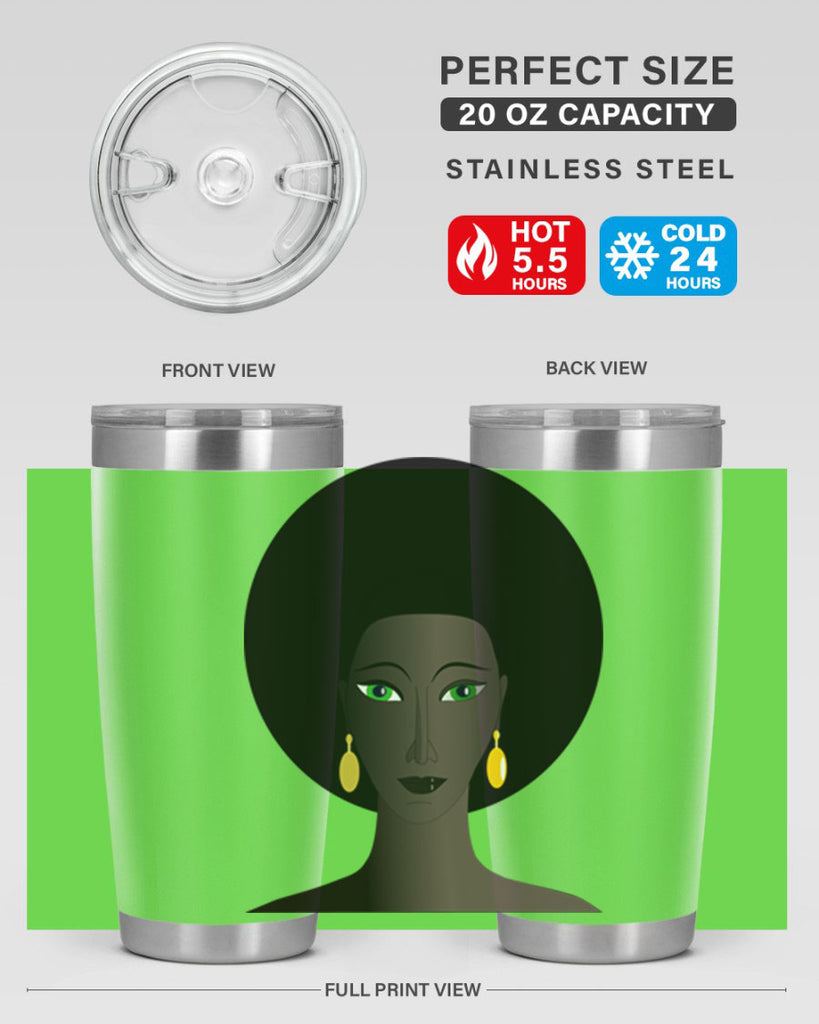 machovka black woman with green eyes 27#- women-girls- Tumbler