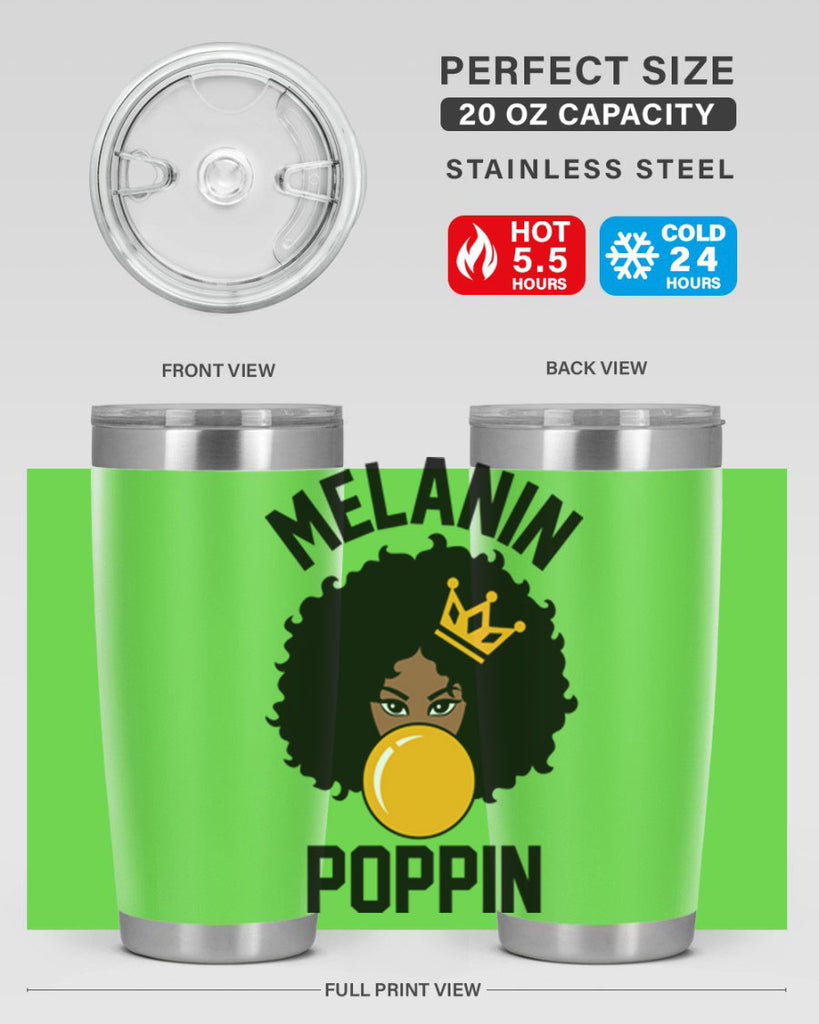 melanin poppin afro girl 25#- women-girls- Tumbler