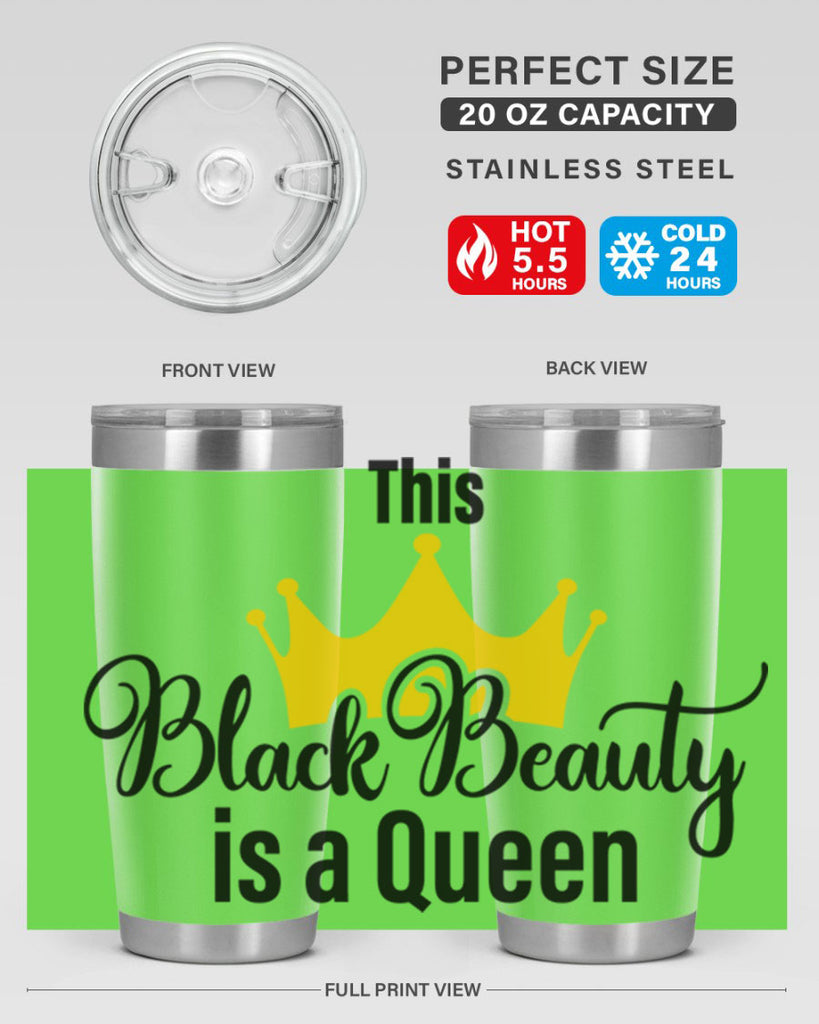 this black beauty is a queen Style 3#- women-girls- Tumbler