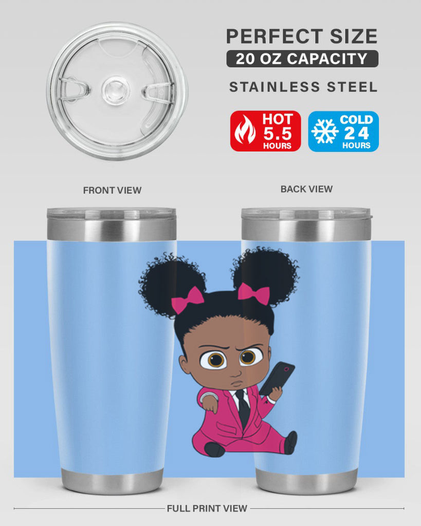 Black girl style 3#- women-girls- Tumbler