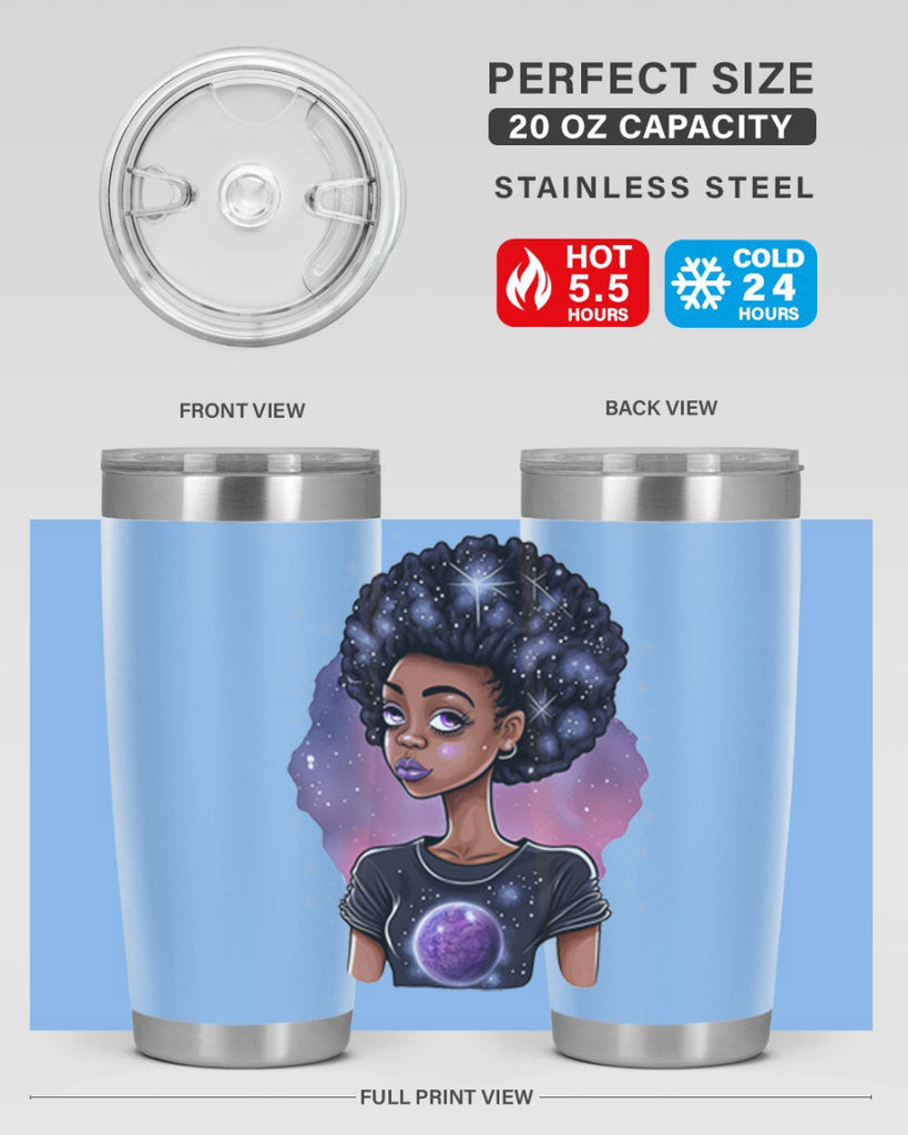 Sparkling Black Girl Design 11#- women-girls- Tumbler