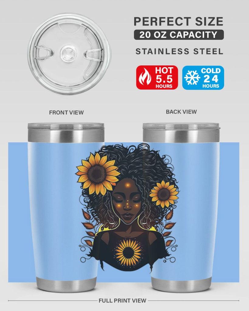 Sparkling Black Girl Design 13#- women-girls- Tumbler