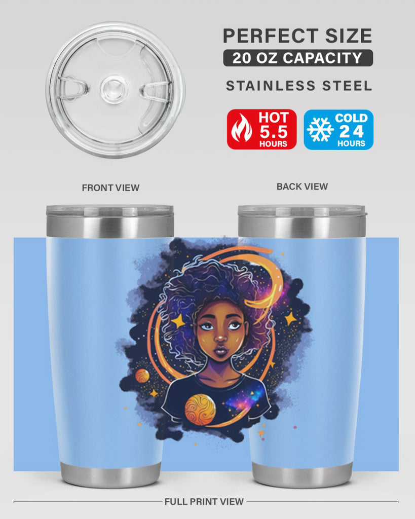 Sparkling Black Girl Design 19#- women-girls- Tumbler