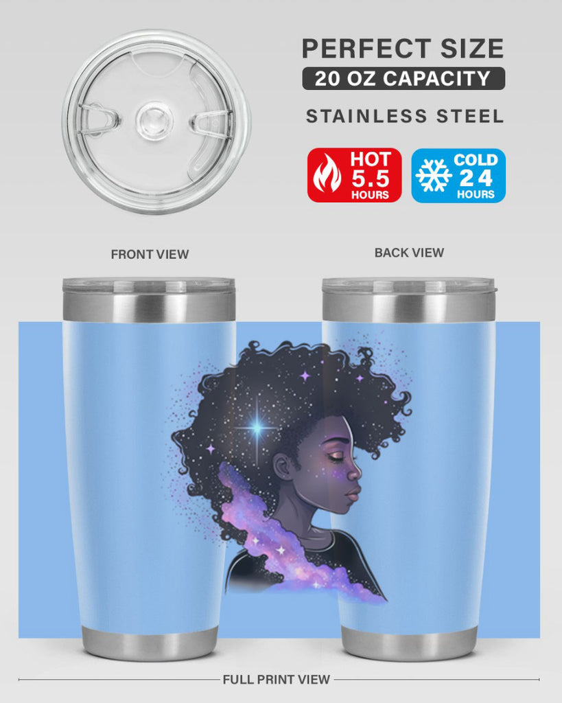Sparkling Black Girl Design 4#- women-girls- Tumbler