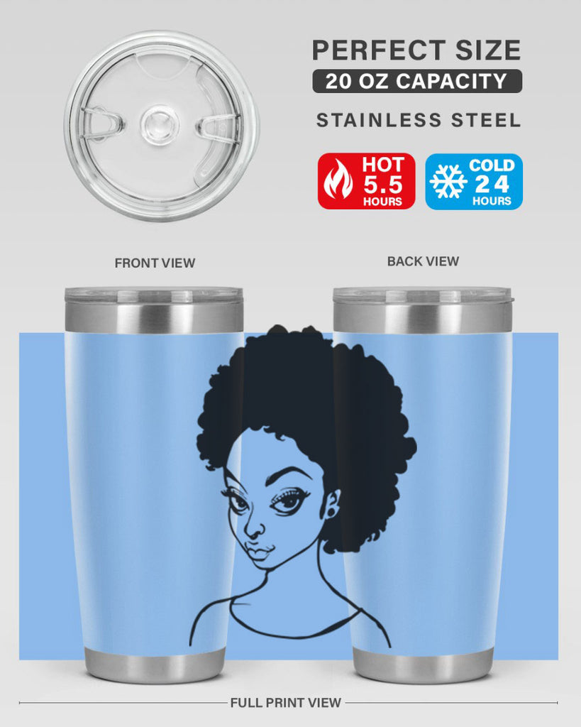 afro woman girl lady 68#- women-girls- Tumbler