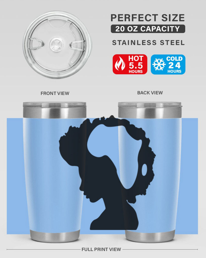afro woman with africa map 65#- women-girls- Tumbler