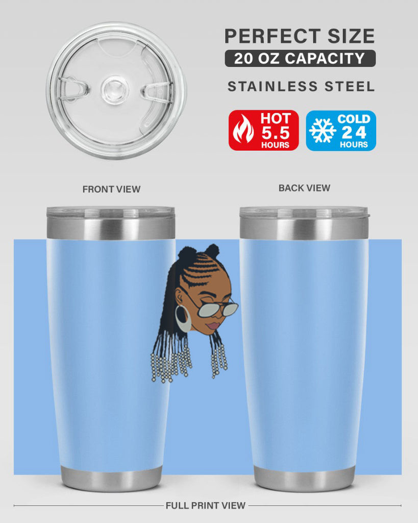 black afro 43#- women-girls- Tumbler