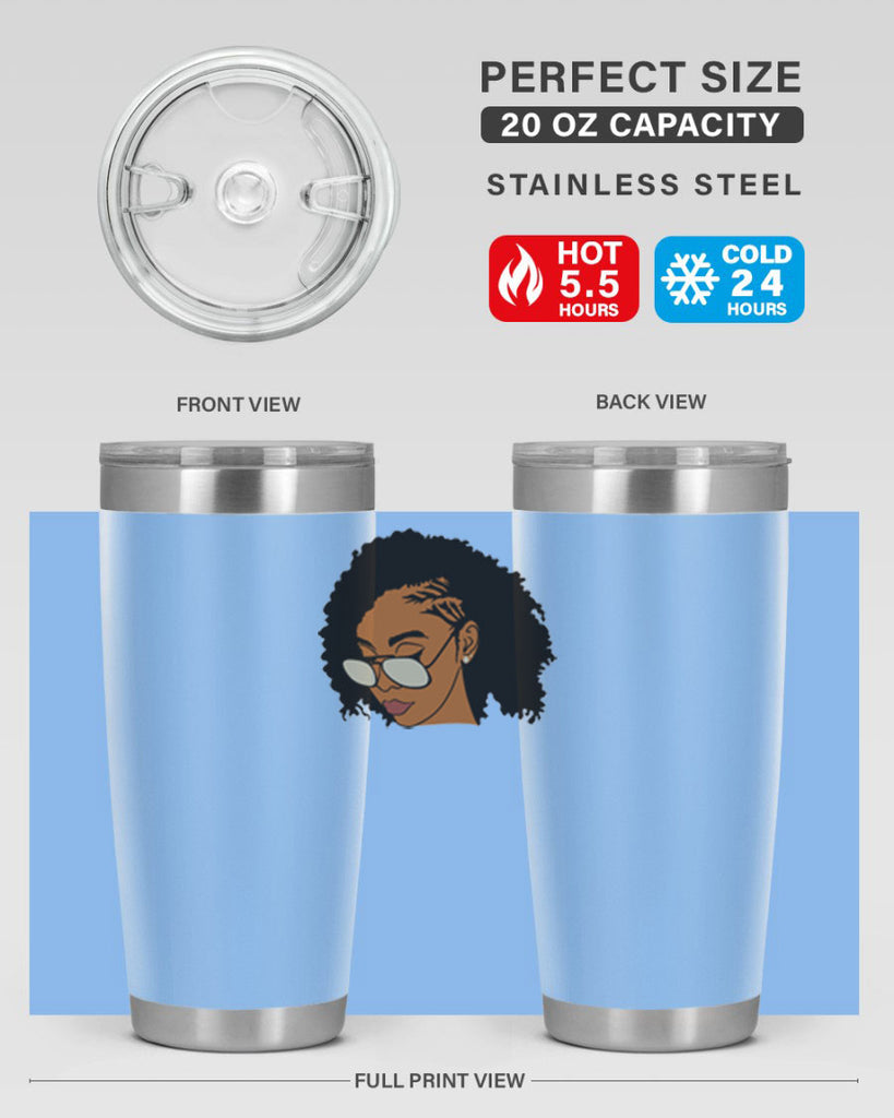 black afro 47#- women-girls- Tumbler