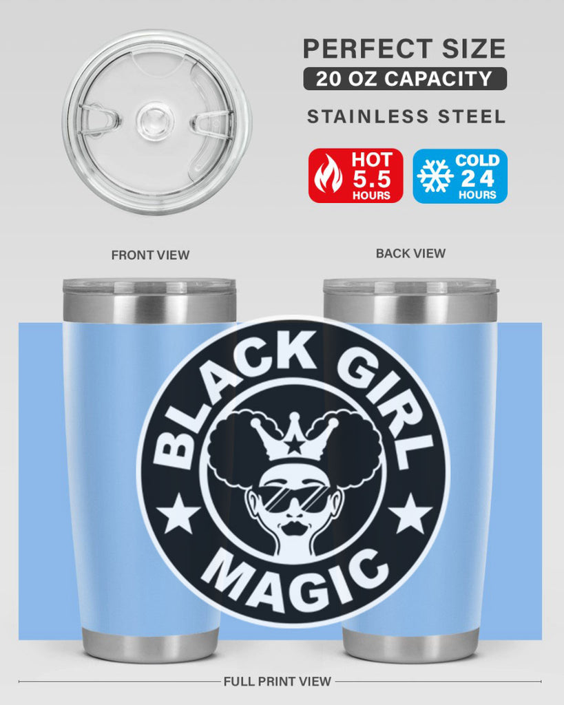 black girl magic coffee 57#- women-girls- Tumbler
