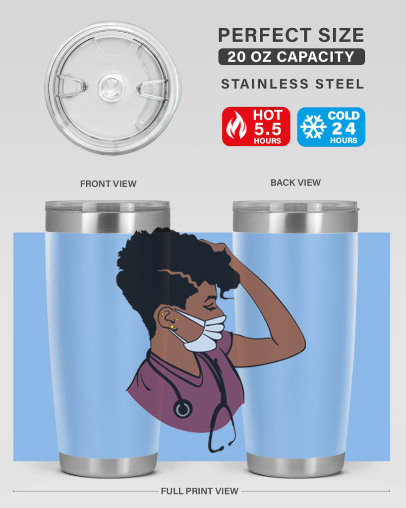 black nurse 1#- women-girls- Tumbler
