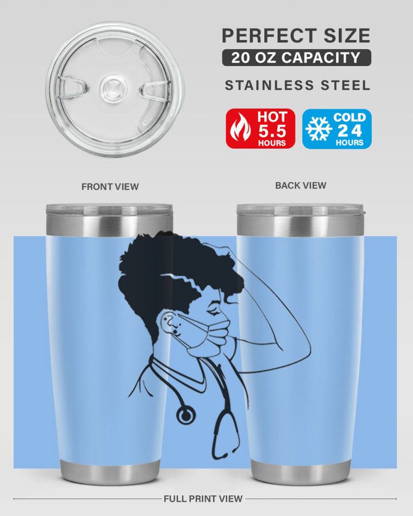 black nurse 3#- women-girls- Tumbler