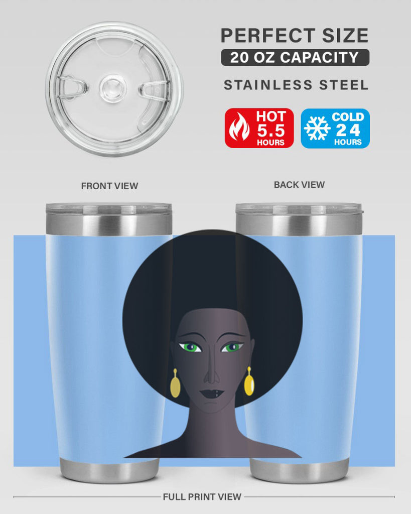 machovka black woman with green eyes 27#- women-girls- Tumbler