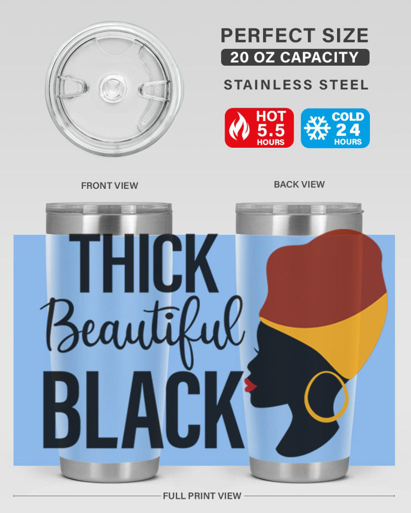 thick beautiful black Style 4#- women-girls- Tumbler