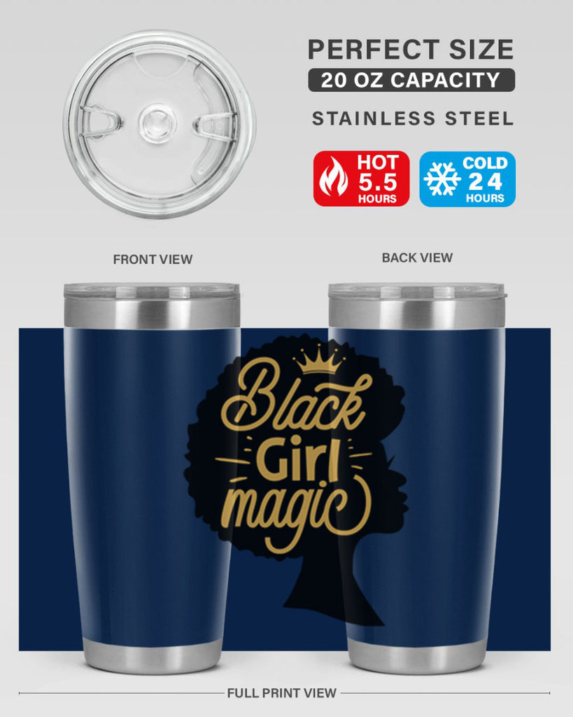 Black Girl magic copy Style 60#- women-girls- Tumbler