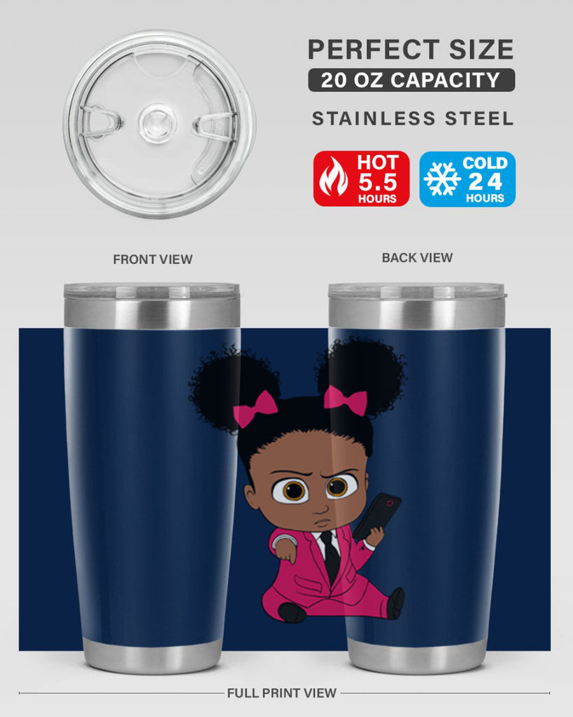 Black girl style 3#- women-girls- Tumbler