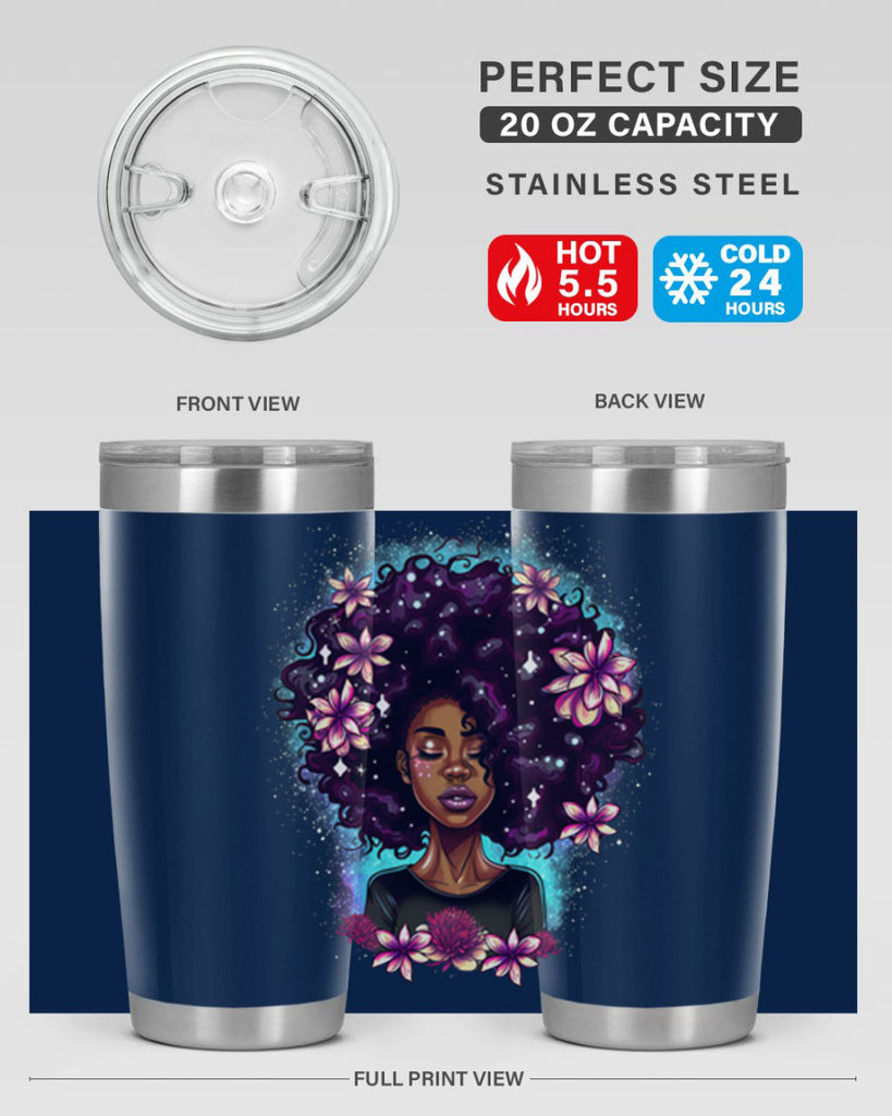 Sparkling Black Girl Design 3#- women-girls- Tumbler