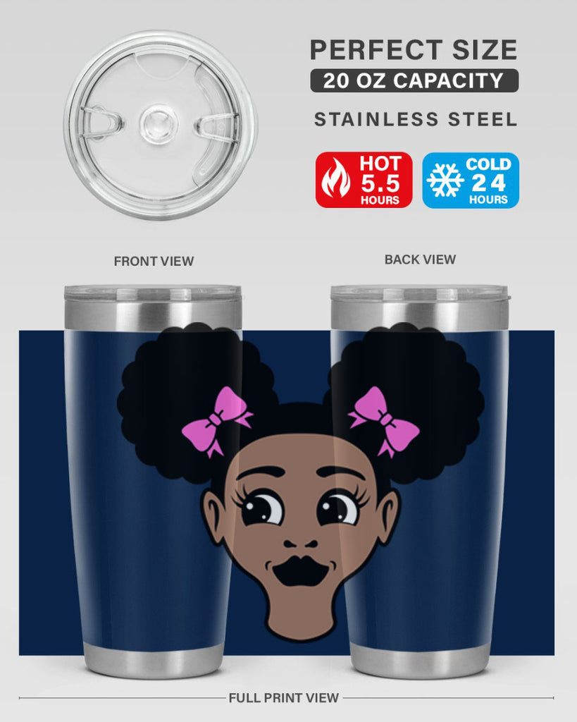 afro puffs girl 76#- women-girls- Tumbler