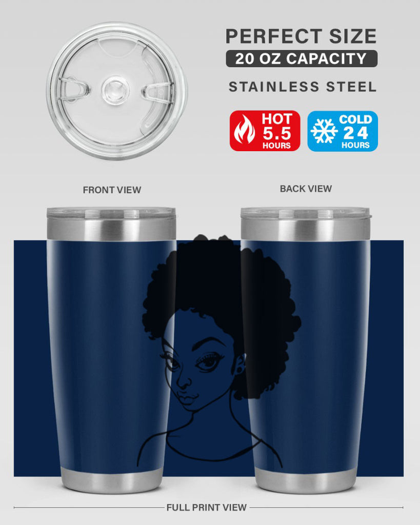 afro woman girl lady 68#- women-girls- Tumbler