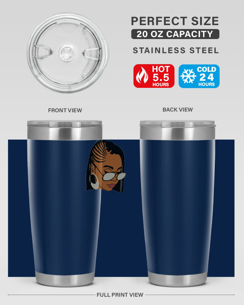 black afro 39#- women-girls- Tumbler