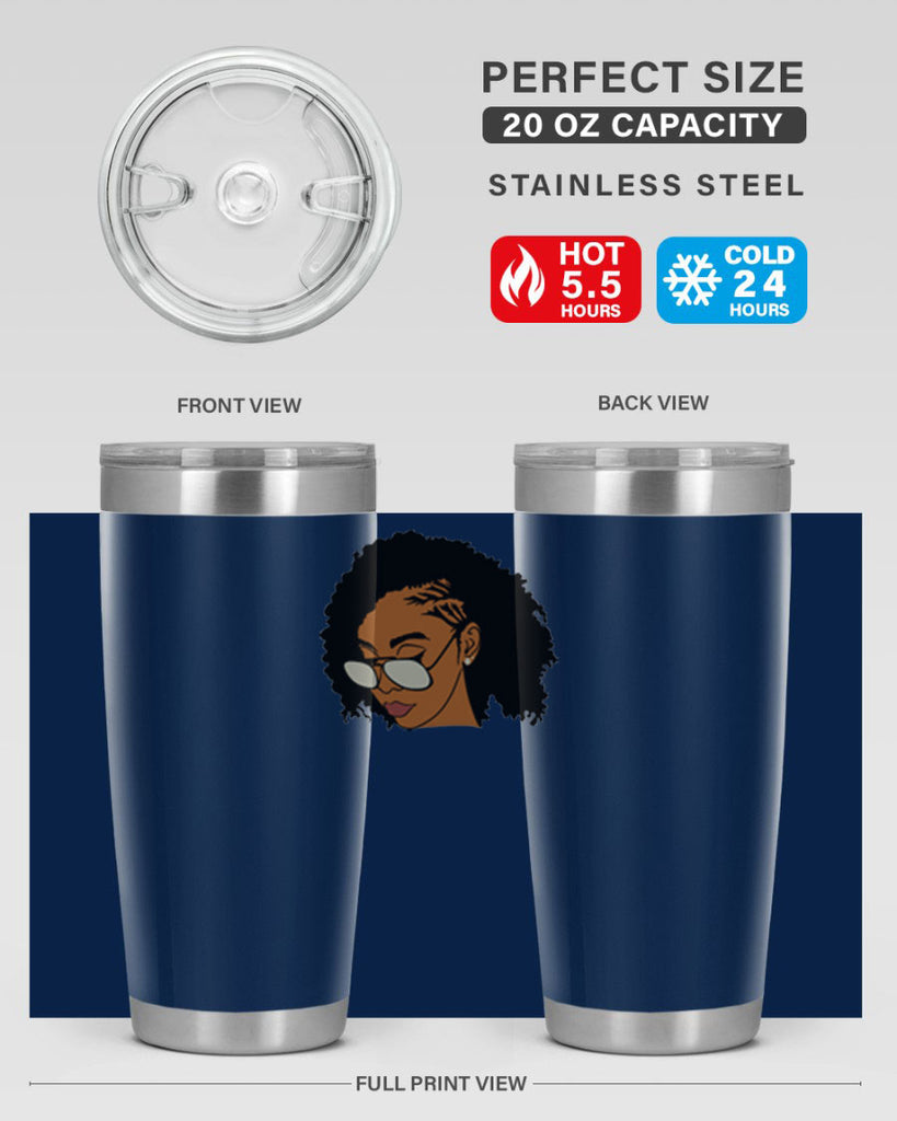 black afro 47#- women-girls- Tumbler