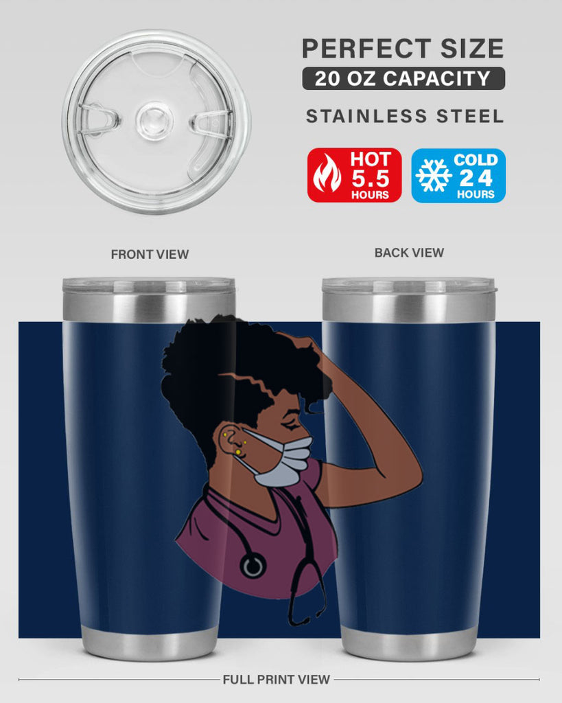 black nurse 1#- women-girls- Tumbler
