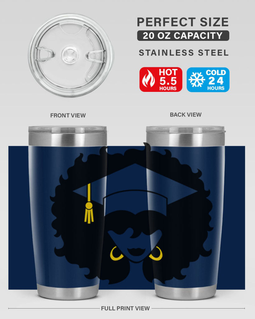 grad black woman 33#- women-girls- Tumbler