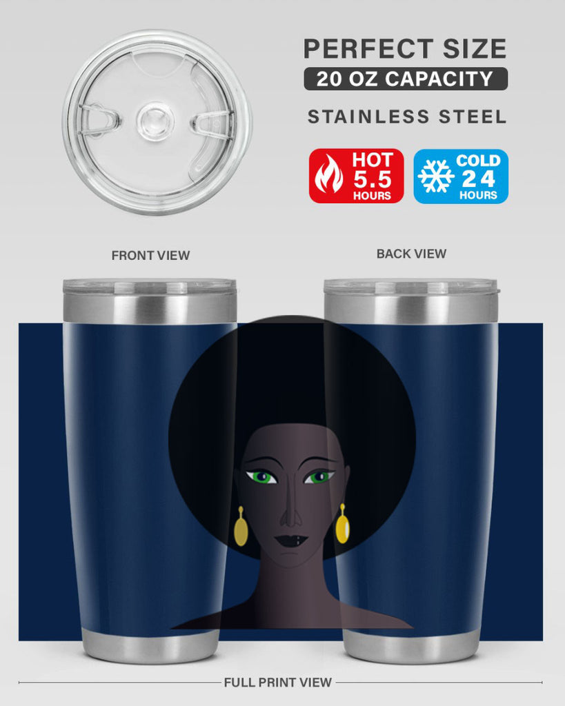 machovka black woman with green eyes 27#- women-girls- Tumbler