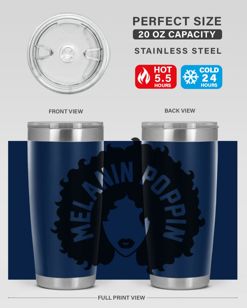 melanin poppin 26#- women-girls- Tumbler