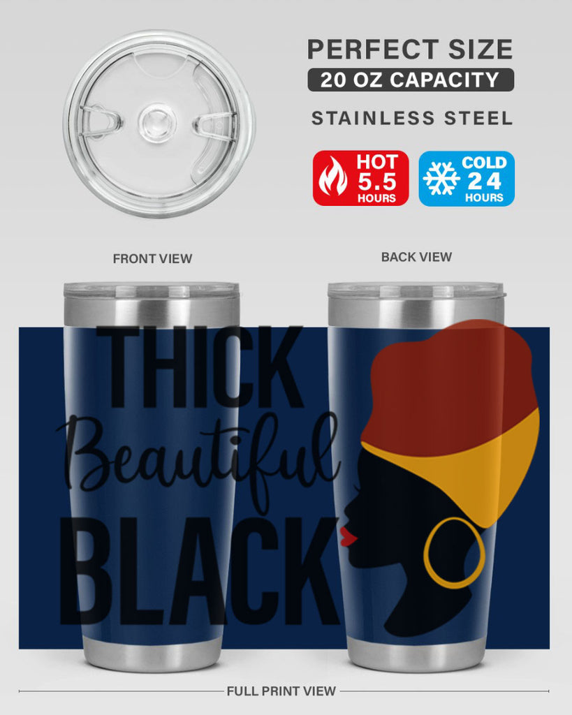 thick beautiful black Style 4#- women-girls- Tumbler