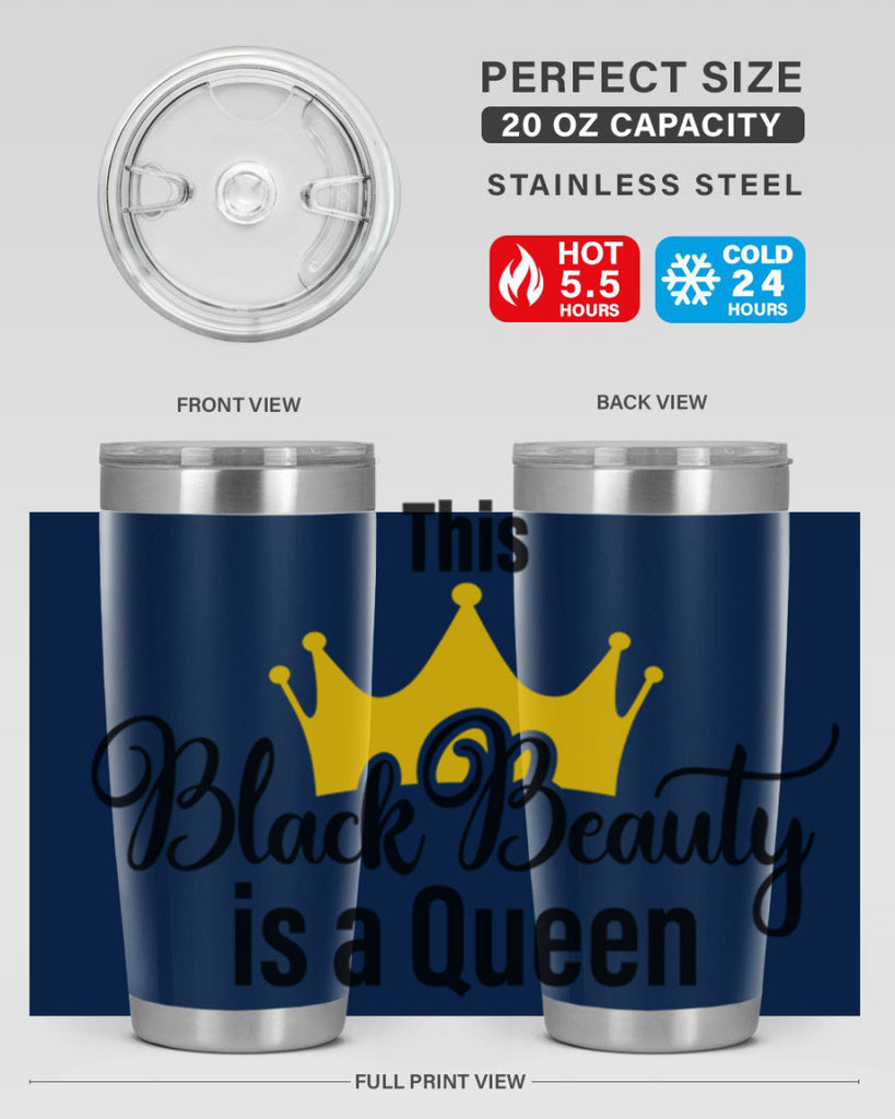 this black beauty is a queen Style 3#- women-girls- Tumbler