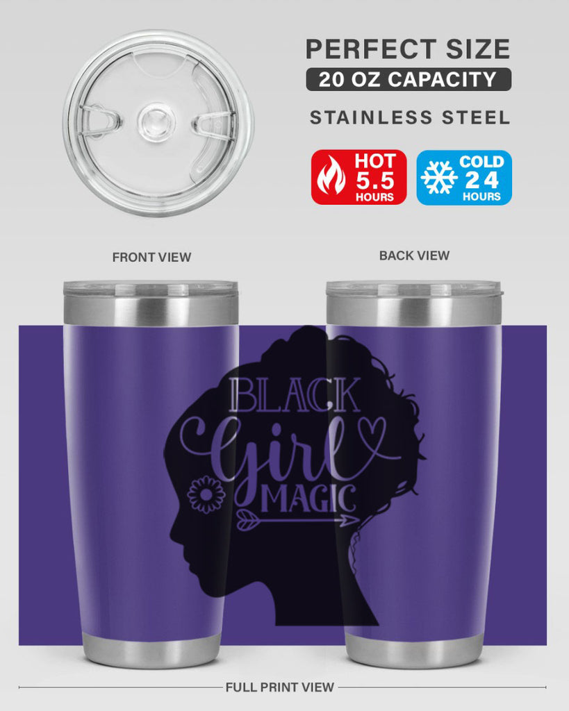 Black girl magic Style 59#- women-girls- Tumbler