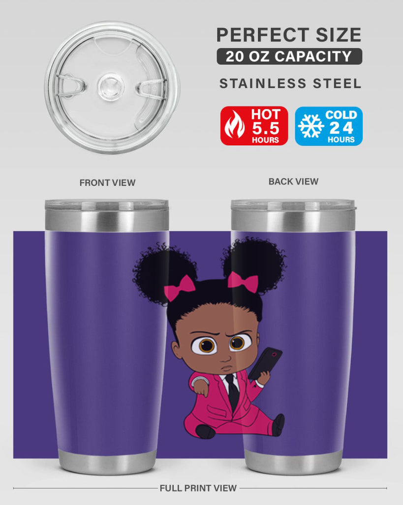 Black girl style 3#- women-girls- Tumbler