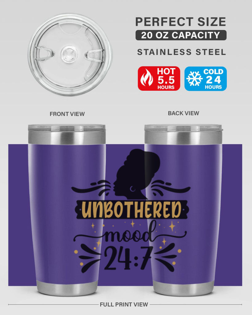 Unbothered mood Style 2#- women-girls- Tumbler