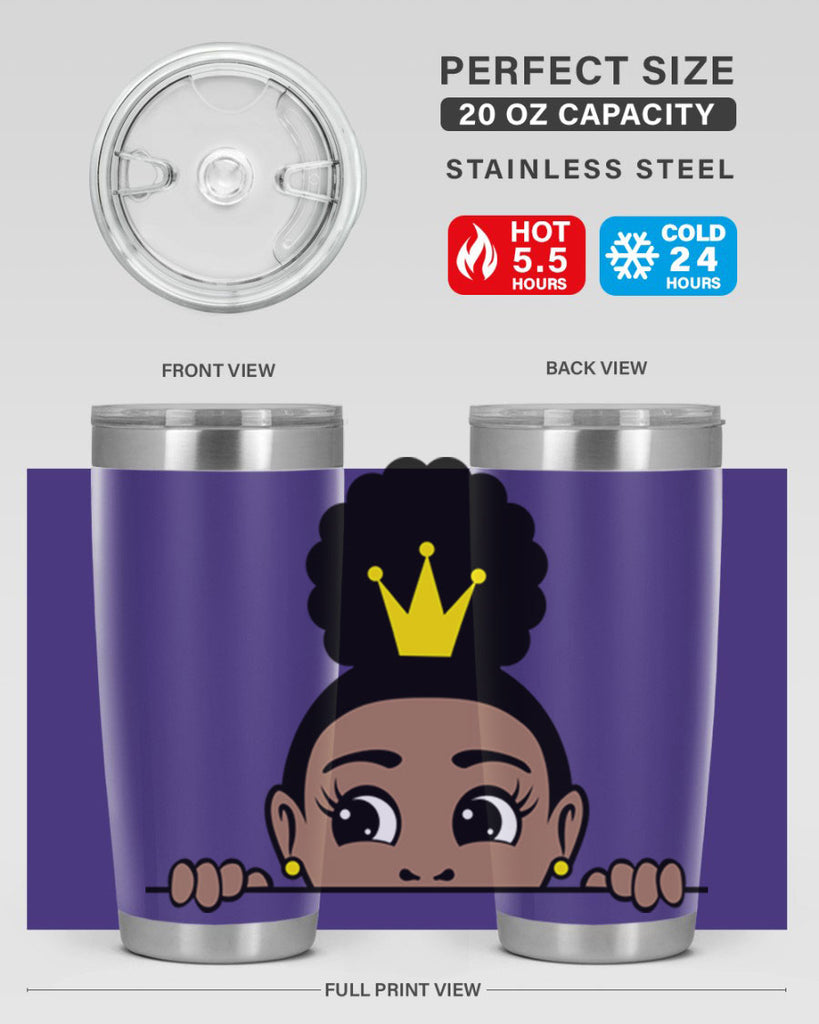 afro puff crown girl 2#- women-girls- Tumbler