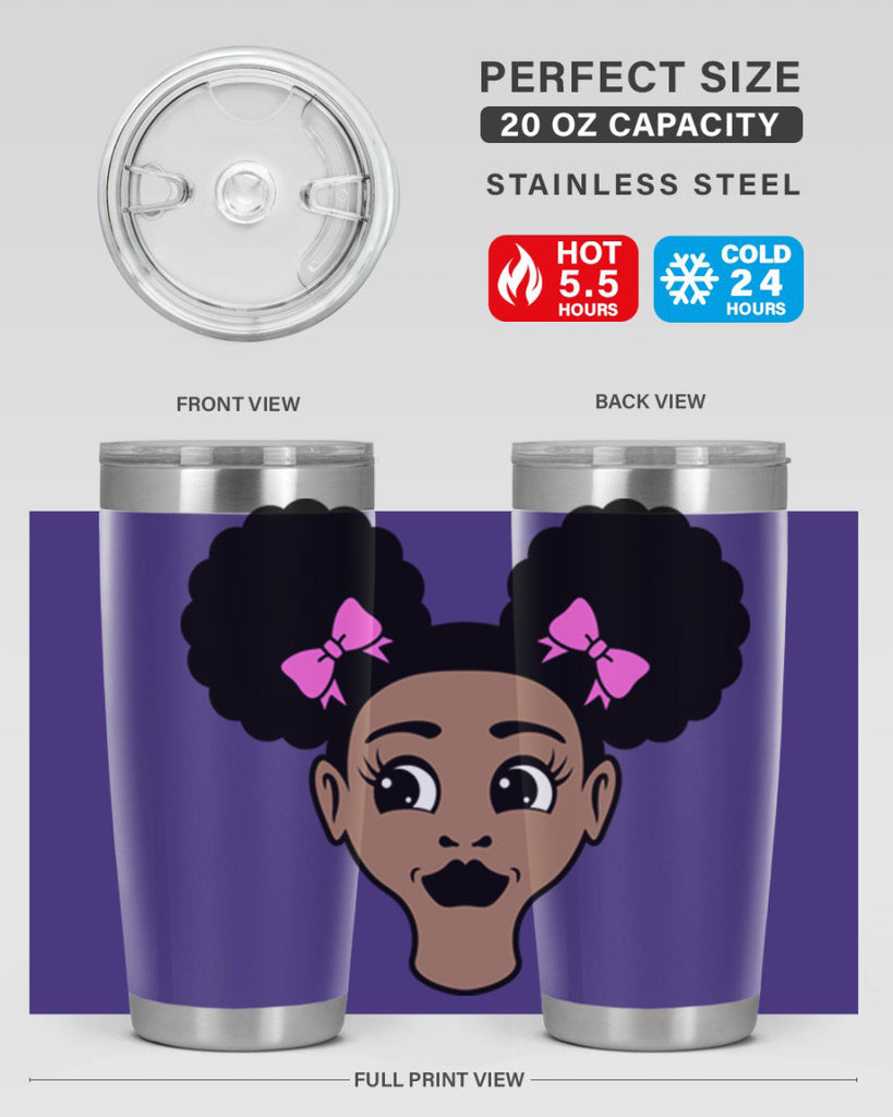 afro puffs girl 76#- women-girls- Tumbler