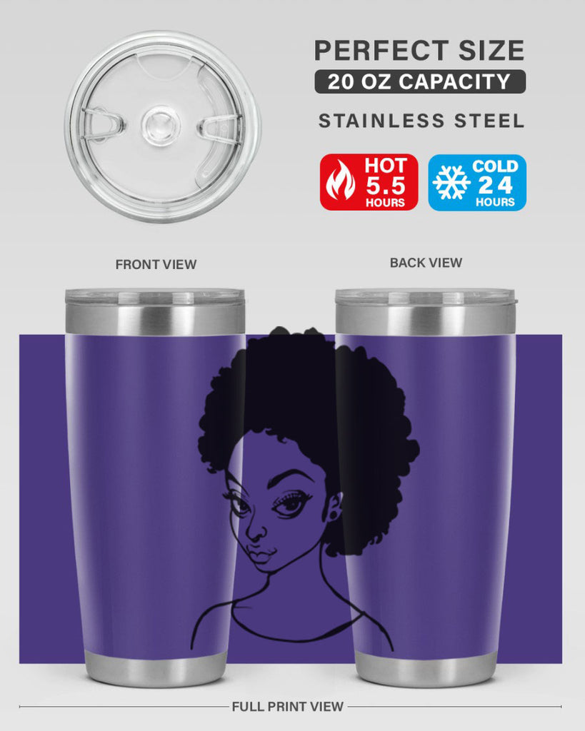 afro woman girl lady 68#- women-girls- Tumbler