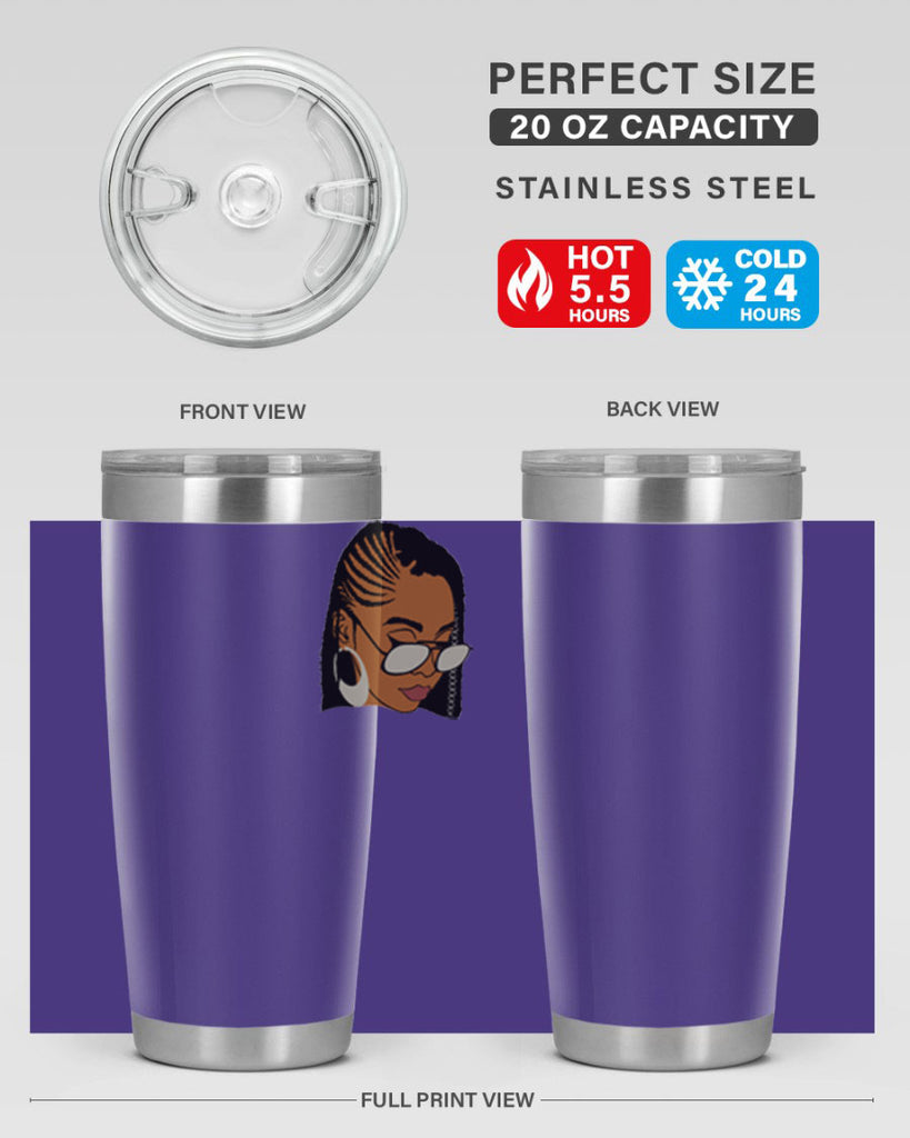 black afro 39#- women-girls- Tumbler