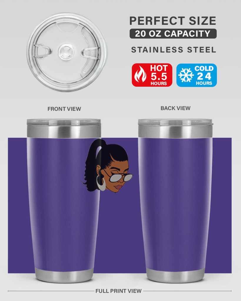 black afro 42#- women-girls- Tumbler