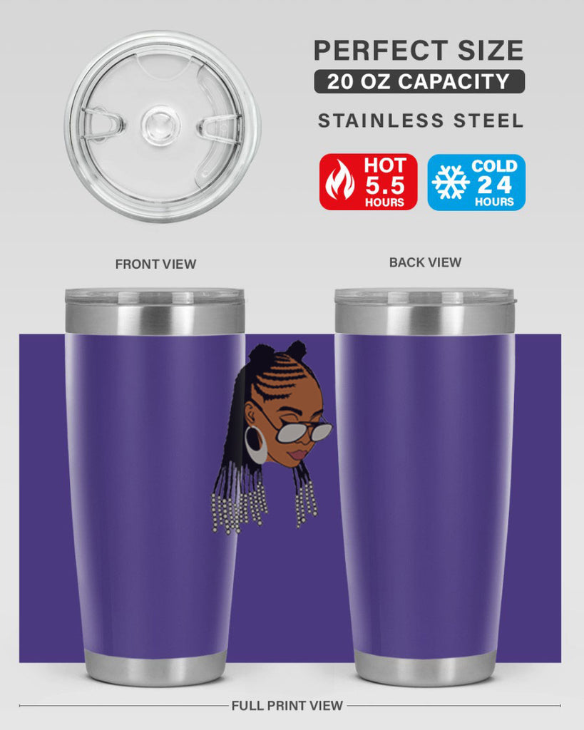 black afro 43#- women-girls- Tumbler