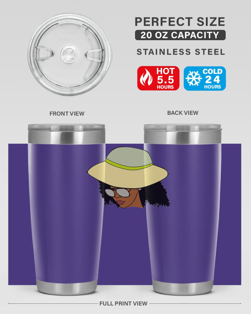 black afro 45#- women-girls- Tumbler