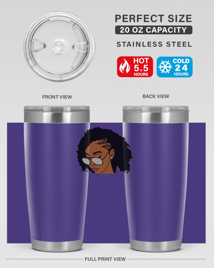 black afro 47#- women-girls- Tumbler