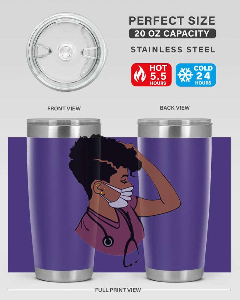 black nurse 1#- women-girls- Tumbler