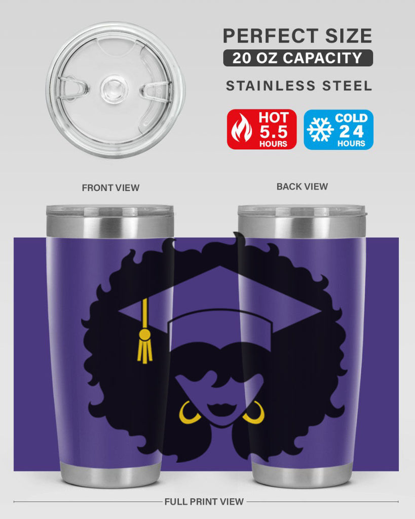 grad black woman 33#- women-girls- Tumbler
