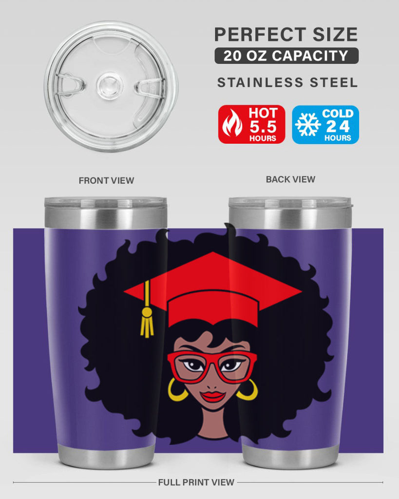 graduation black woman 32#- women-girls- Tumbler