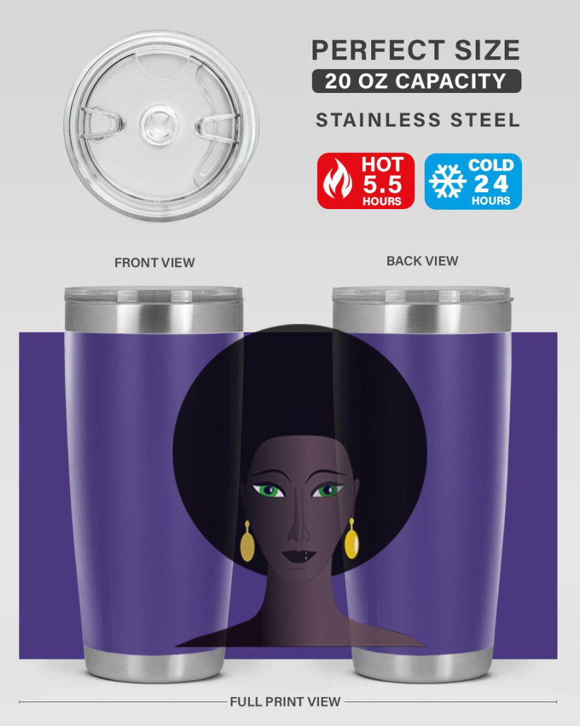 machovka black woman with green eyes 27#- women-girls- Tumbler