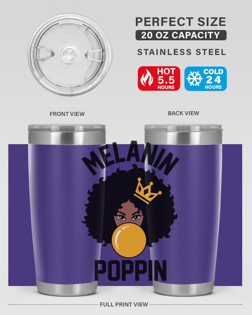 melanin poppin afro girl 25#- women-girls- Tumbler